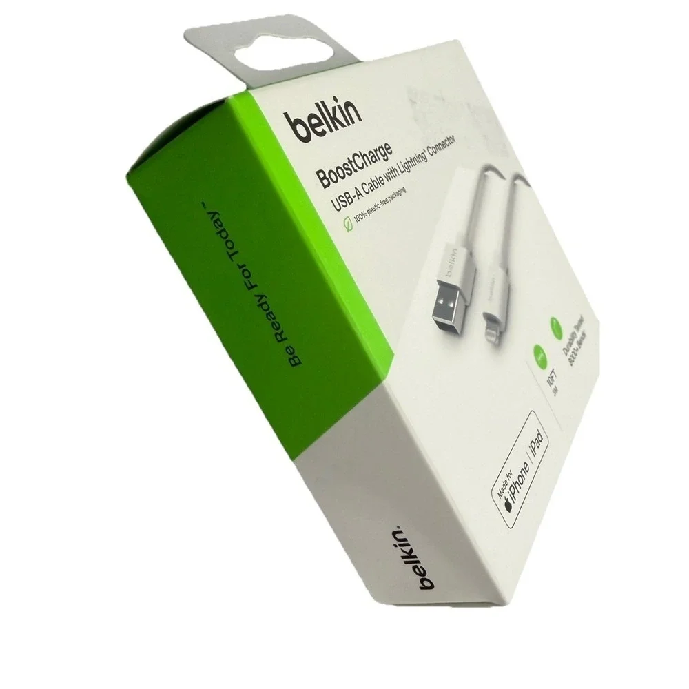Belkin BOOST CHARGE MFi-Certified Lightning to USB-A‎ 3M/10ft Cable New